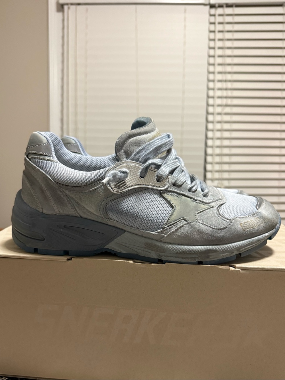 Golden Goose. powder blue runner